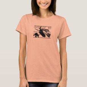 Flying Witch Happy Halloween Shirt