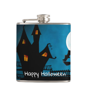 Flying Witch Hip Flask