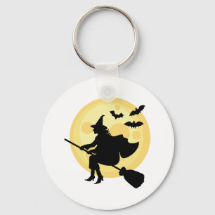 Flying Witch Key Ring