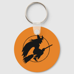 Flying Witch Key Ring