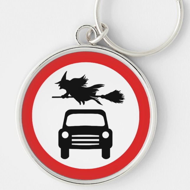 Flying Witch Key Ring (Front)