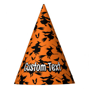 Flying Witches Pattern Party Hat