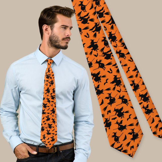 Flying Witches Pattern Tie (Creator Uploaded)