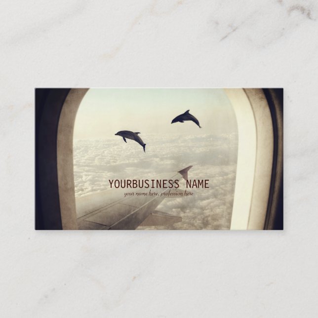 Flying with Dolphins Business Card (Front)