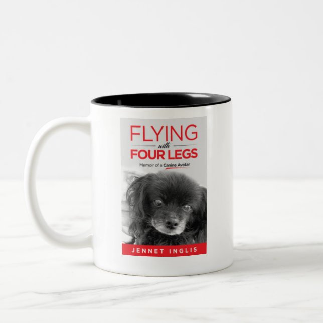 Flying with Four Legs Two-Tone Coffee Mug (Left)