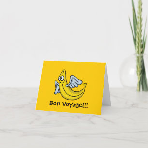 Flying Yellow Banana Card