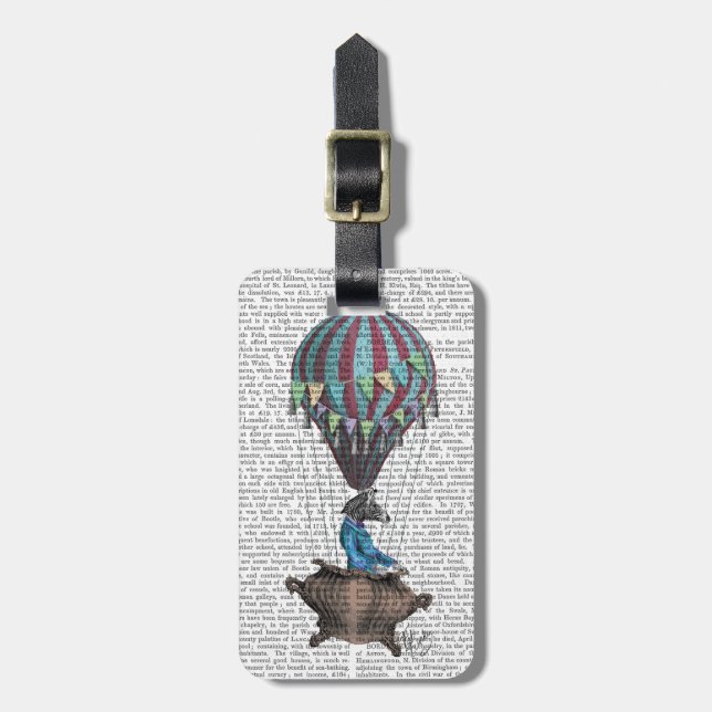 Flying Zebra Luggage Tag (Front Vertical)