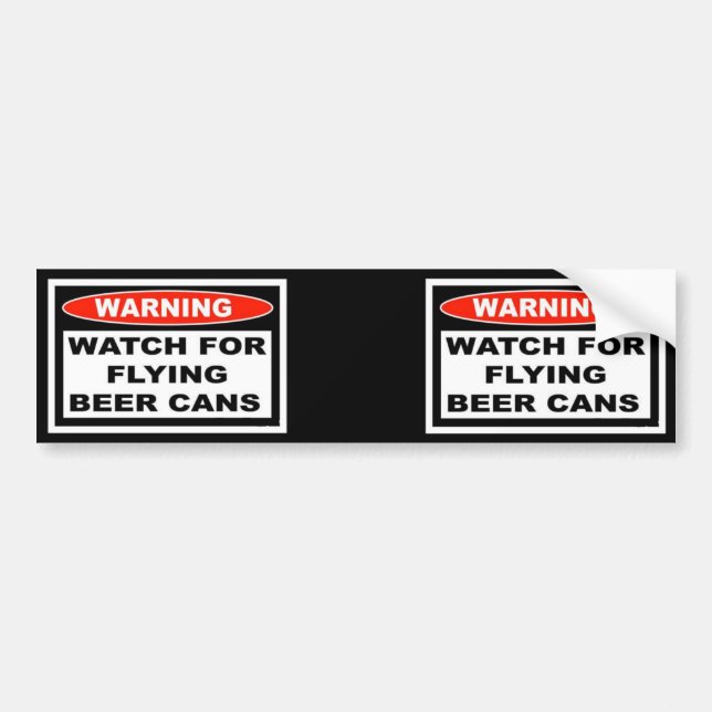 FlyingBeerCans, FlyingBeerCans Bumper Sticker (Front)