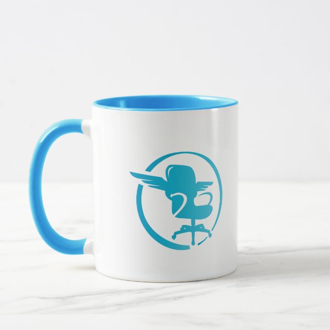 FlyJSim - Blue Two-tone Company Mug (Left)