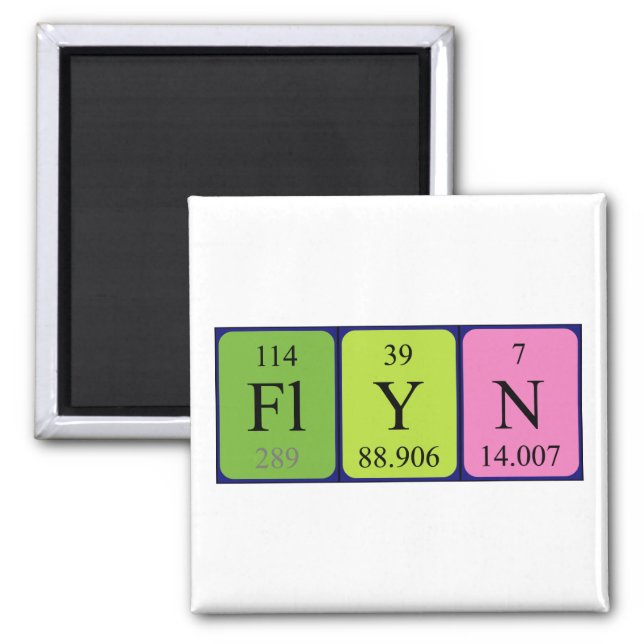 Flyn periodic table name magnet (Front)