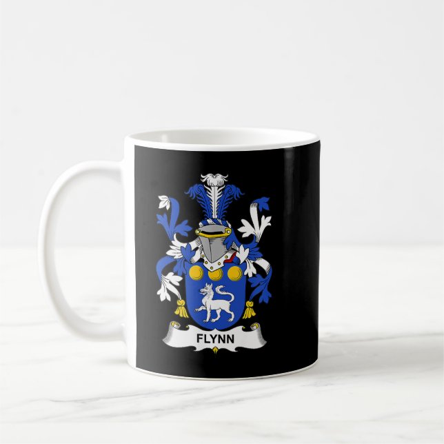 Flynn Coat of Arms  Family Crest  Coffee Mug (Left)