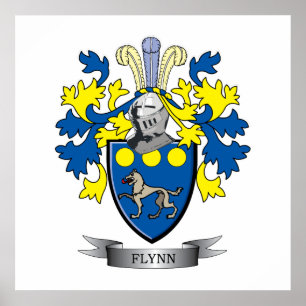 Flynn Coat of Arms Poster