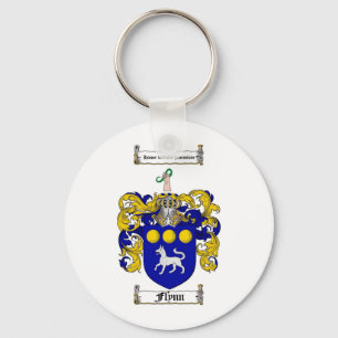 FLYNN FAMILY CREST - FLYNN COAT OF ARMS KEY RING