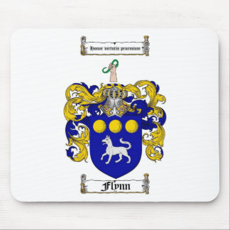 FLYNN FAMILY CREST -  FLYNN COAT OF ARMS MOUSE MAT