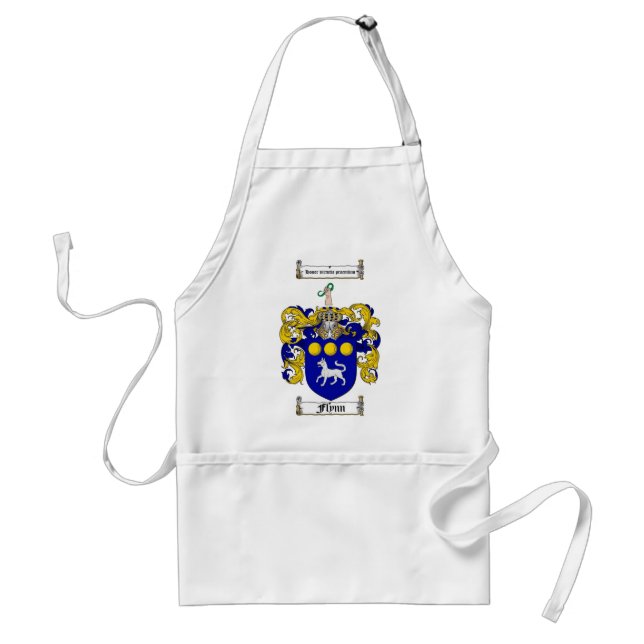 FLYNN FAMILY CREST -  FLYNN COAT OF ARMS STANDARD APRON (Front)