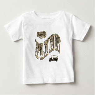 Flynn Name, With Fire Trucks, Baby T-Shirt