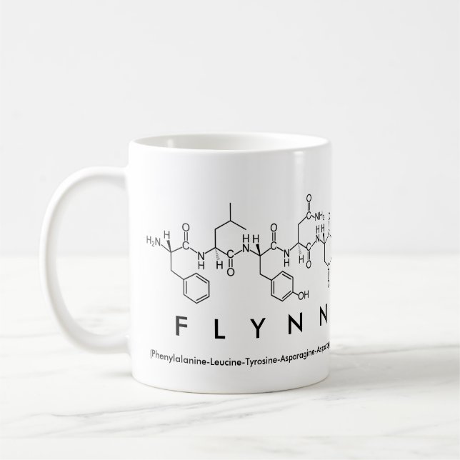 Flynn peptide name mug (Left)