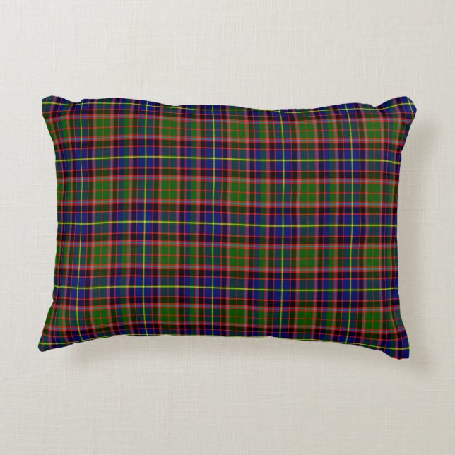 Flynn Scottish Tartan Pillow (Back)