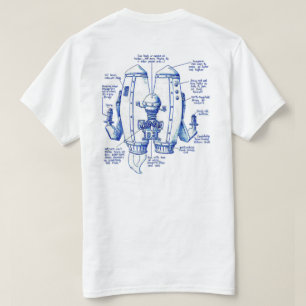 Flyology Jetpack Blueprint T-Shirt