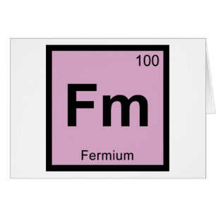 Fm - Fermium Chemistry Periodic Table Symbol