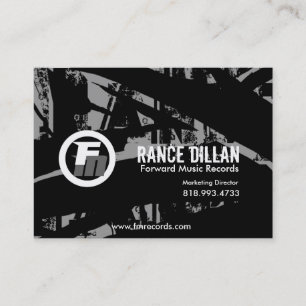 FM Grunge Business Card template