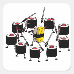 FM Pop Culture Kill Maki Square Sticker