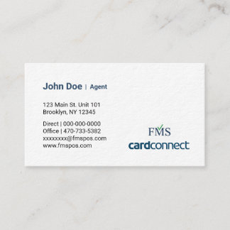 FMS Agent  Business Card