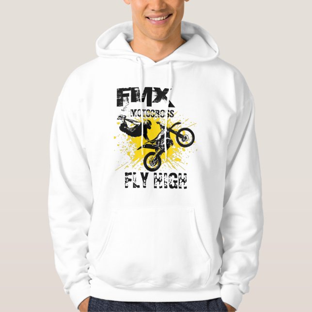 FMX Motocross Fly High hoodie (Front)