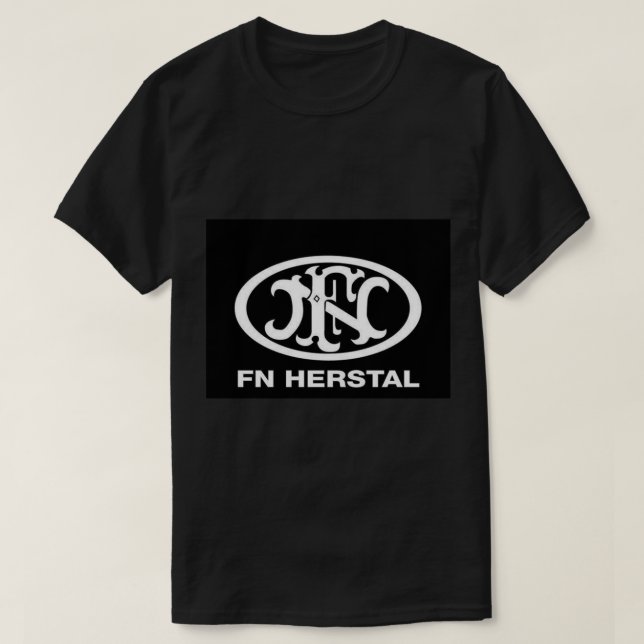 FN Herstal Logo Sticker T-Shirt (Design Front)
