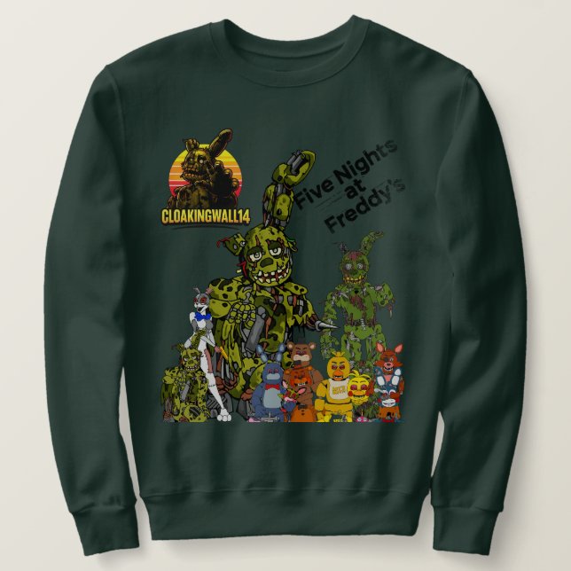 FnAf Style drawing Sweatshirt (Design Front)