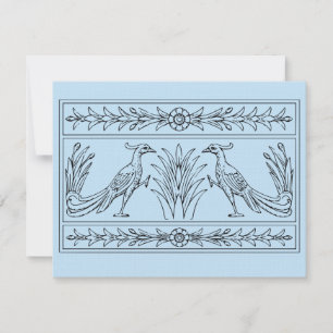 FNC Peacock Frieze Greeting Card