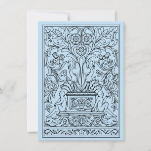 FNC Swans & Cherubs Greeting Card