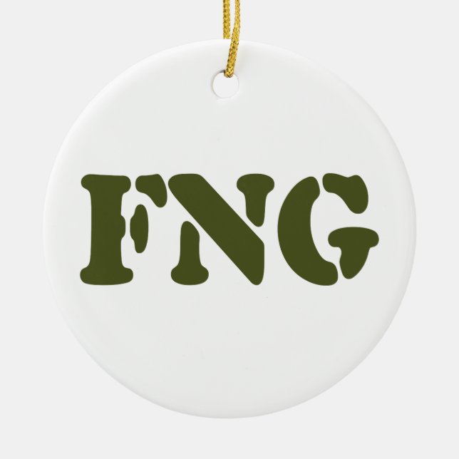 FNG CERAMIC TREE DECORATION (Front)
