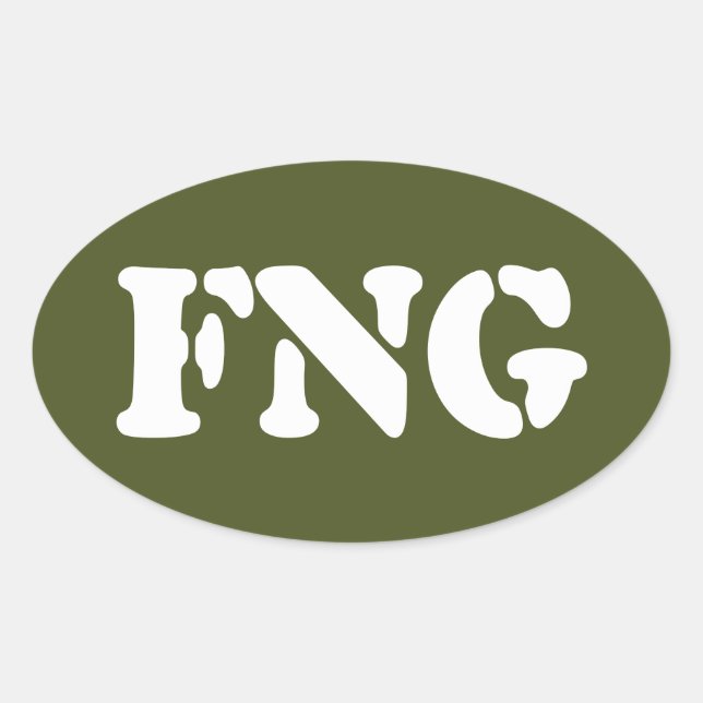 FNG OVAL STICKER (Front)