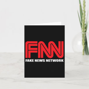 Fnn Logo Fake News Network Funny Trump Card