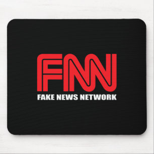 Fnn Logo Fake News Network Funny Trump  Mouse Mat
