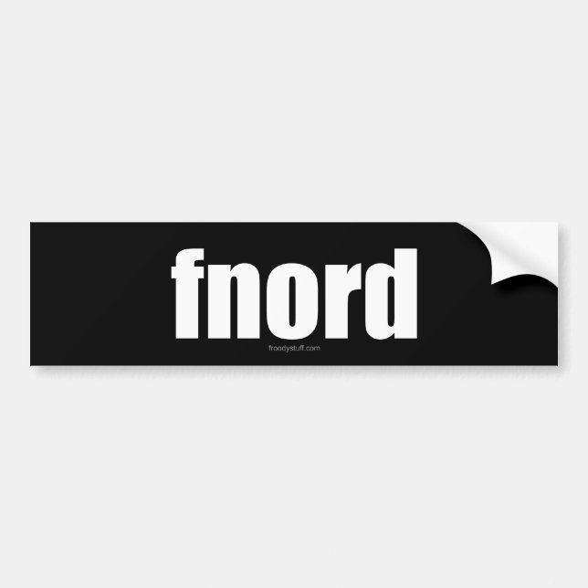 Fnord Bumper Sticker (Front)