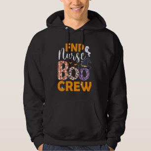 FNP Nurse Boo Crew Spooky Boo Ghost Halloween Cost Hoodie