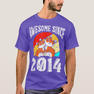 Fo Awesome Since 2014 8th Birthday 8 Years Old Fo T-Shirt