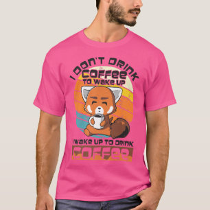 Fo Drinking Coffee, Funny Animal Lover For Men Wom T-Shirt