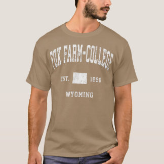 Fo Farmcollege Wyoming Wy Vintage Athletic Sports  T-Shirt