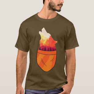 Fo In Pocket Forest Animal Cute Foes Lovers Premiu T-Shirt