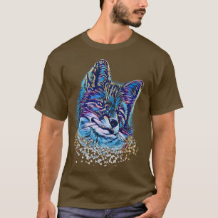 Fo Motif Sly Animal Colourful Forest Animals Desig T-Shirt