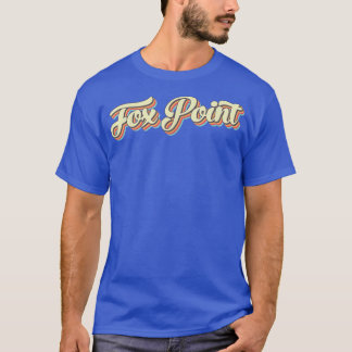 Fo Point T Retro Art Baseball Font Vintage T-Shirt