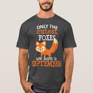 Fo September Birthday Cute Gift Fo Lover Kids Girl T-Shirt