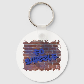 fo shizzle graffiti design key ring