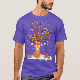 Fo Xmas Lighting Tree Santa Fo Christmas Tree T-Shirt