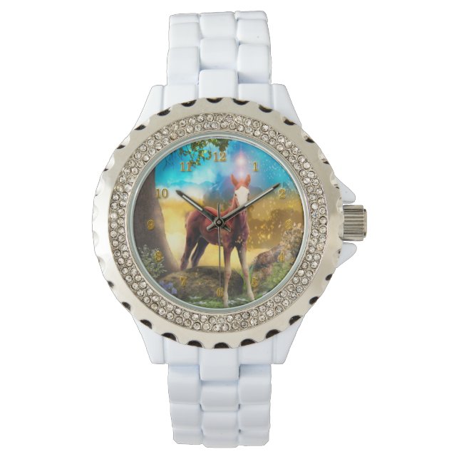 Foal Horse ENCHANTED FOREST Watch (Front)