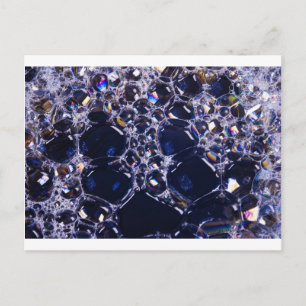 foam bubbles postcard