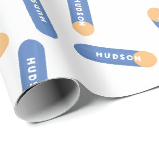 Foam dart with name custom design wrapping paper